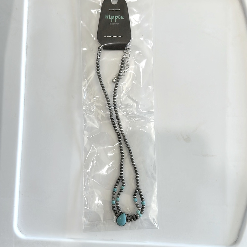 Navajo pearl and turquoise choker
